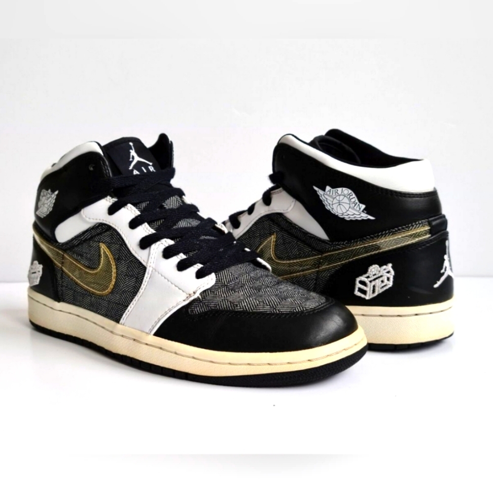 Jordan Retro Fathers Green Gray Black Nike HIgh Top Men 5Y or Women 6.5 unisex